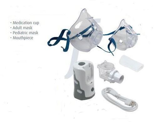 NEB400 Mini Mesh Nebulizer Replacement Parts  (SOLD SEPERATELY)-NEB400 Medication Cup, Mouthpiece, Adult Mask, Pediatric Mask