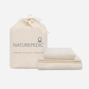 NATUREPEDIC ORGANIC BREATHABLE WATERPROOF SHEETS AND PILLOW SET