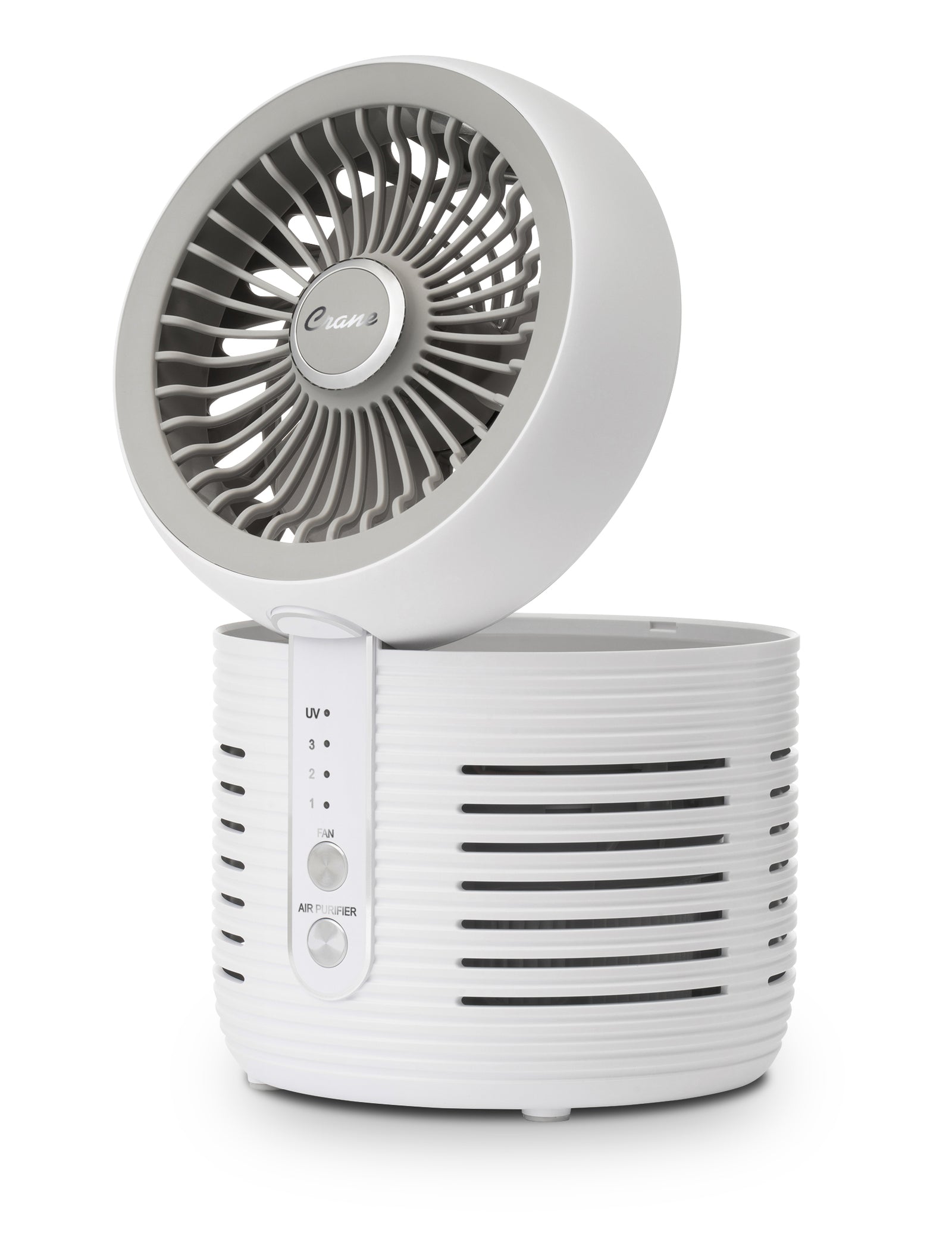Crane Desk Top Air Purifier & Fan – With HEPA & UVC Light