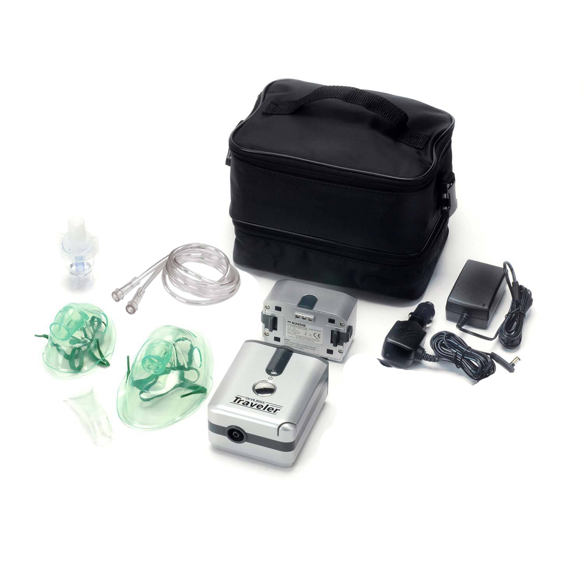 Devilbiss Traveler Portable Compressor Nebulizer System with Battery (Brand New, Damaged Box)