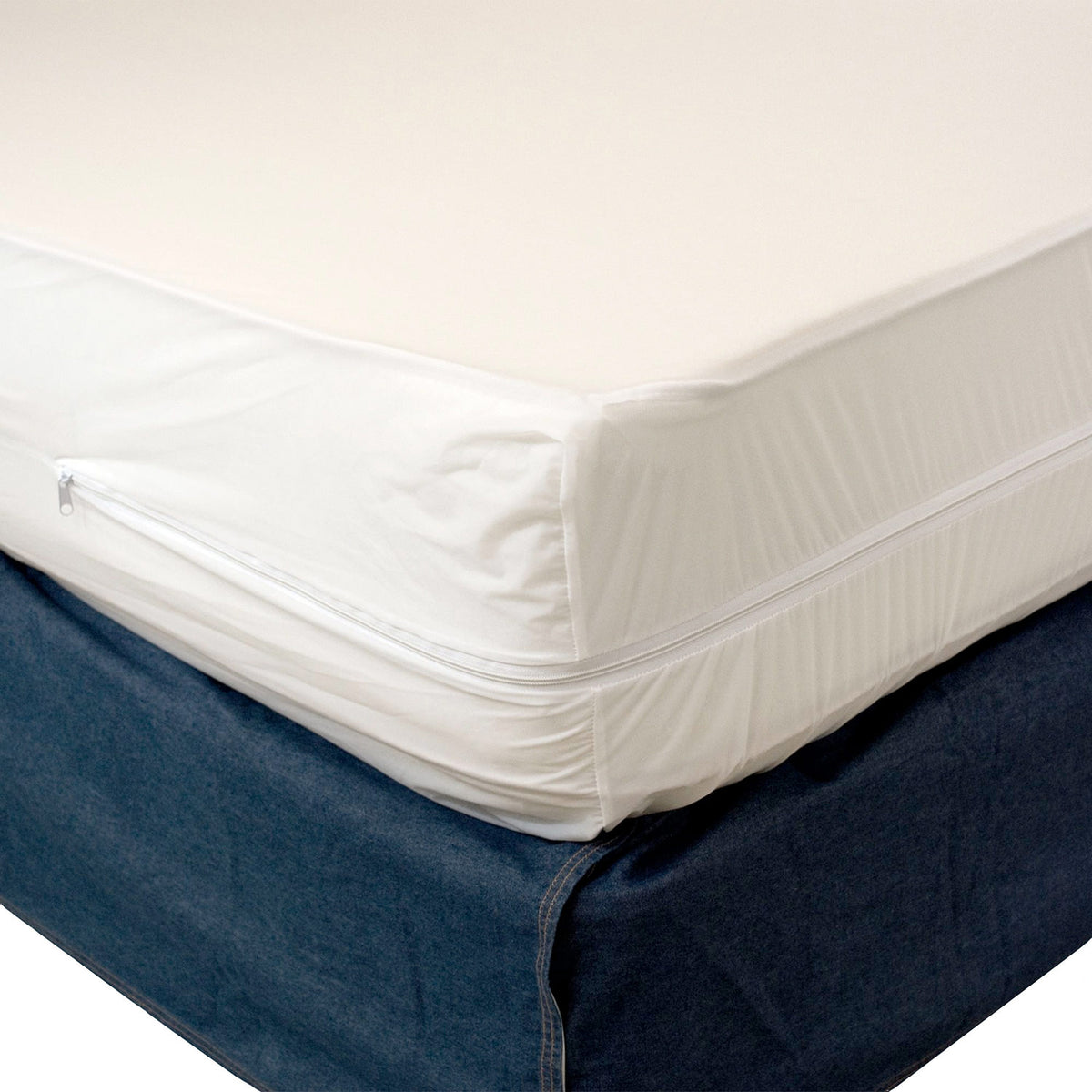 Heavy Duty Vinyl Split Boxspring Cover - King Size (2 Twin XL Vinyls)
