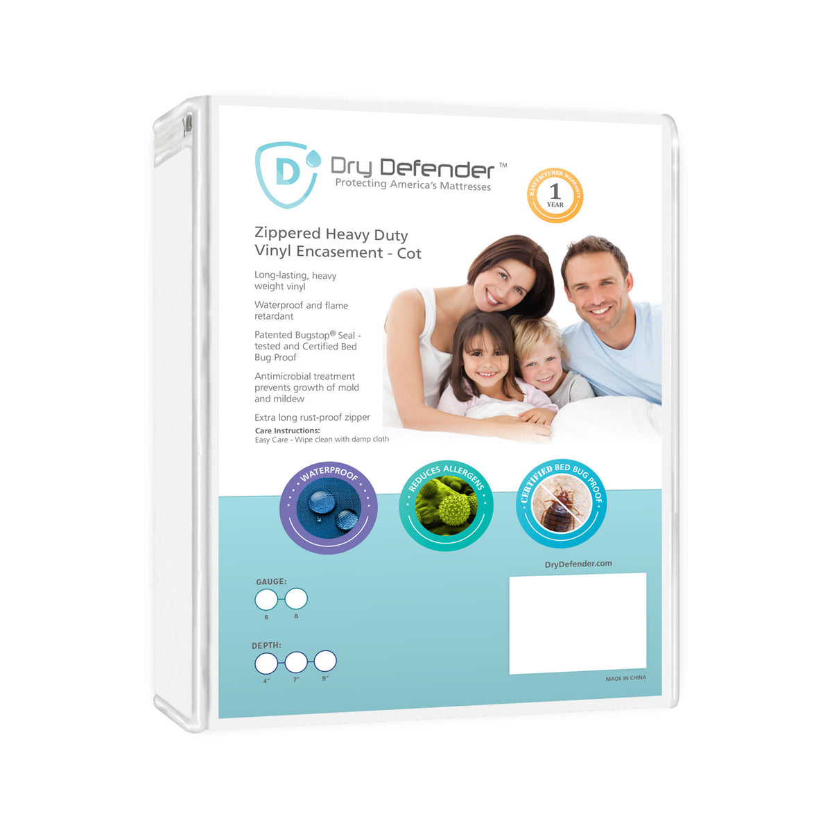 Dry Defender Heavy Duty Zippered Vinyl - Long Full Size