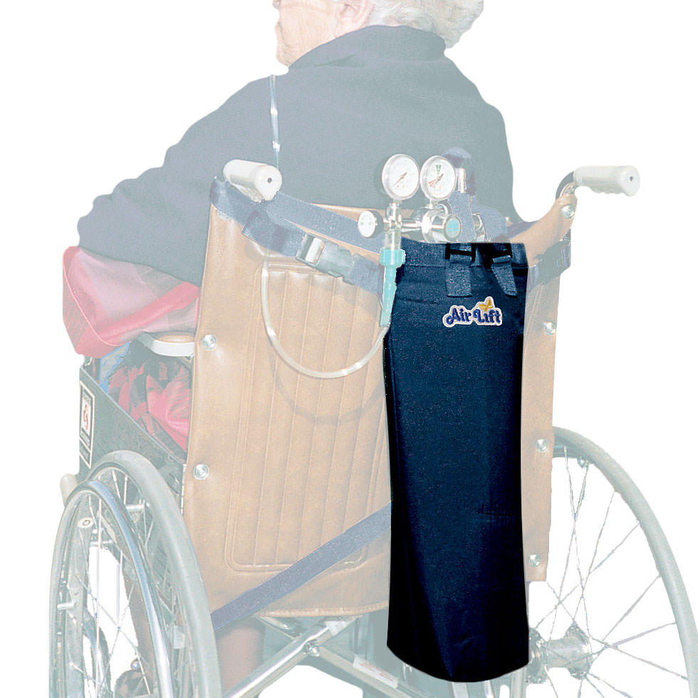 AirLift Wheelchair/Scooter Oxygen Cylinder Carrier-M6, C/M9, or D Size Oxygen Cylinders
